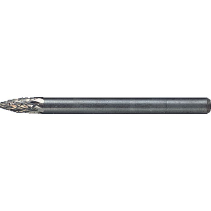MRA 超硬バー Aシリーズ 形状:トンガリ(クロスカット) 刃長6.0mm(Tcode:1062182)