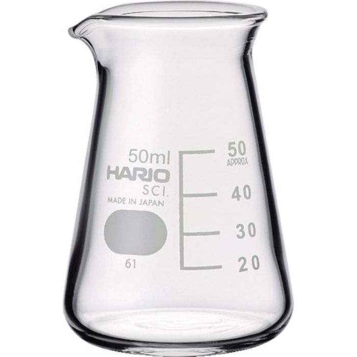 HARIO コニカルビーカー 目安目盛付 50ml(Tcode:8557575)