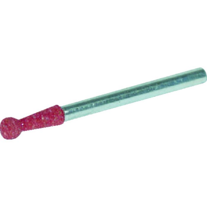 TRUSCO ゴム軸付砥石 球型 Φ4X軸3 80# 10本入(Tcode:8185116)