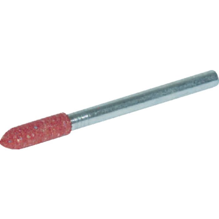 TRUSCO ゴム軸付砥石 砲弾型 Φ10X幅20X軸3 80# 10本入(Tcode:8185131)