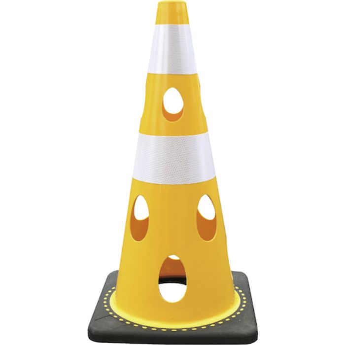 CAR-BOY 穴あきコーン 反射ホワイト イエロー(Tcode:5218449)