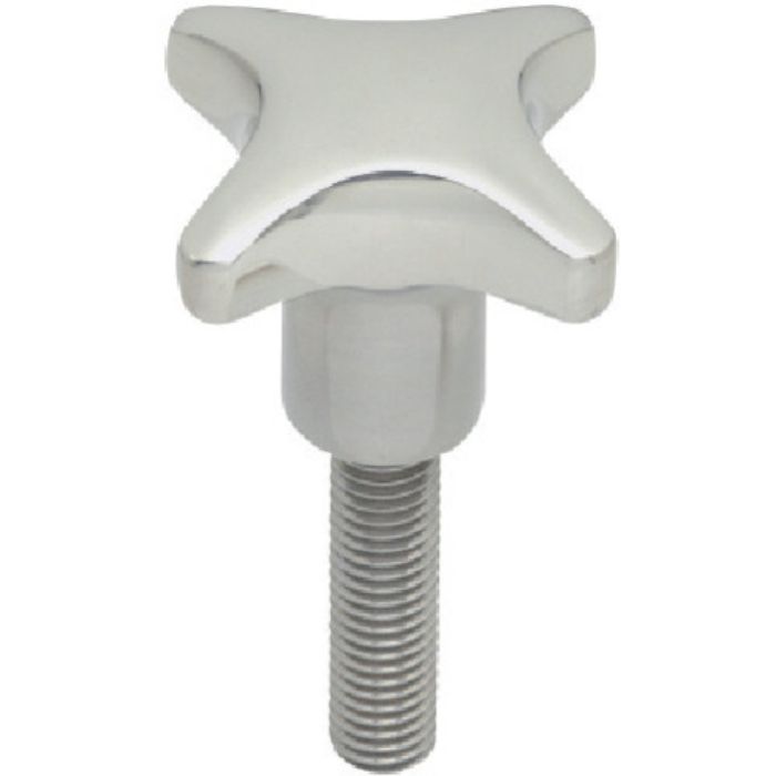 イマオ ステンレスクロスノブ(オネジ) 外径40mm ねじ径M8×1.25(Tcode:8061095)