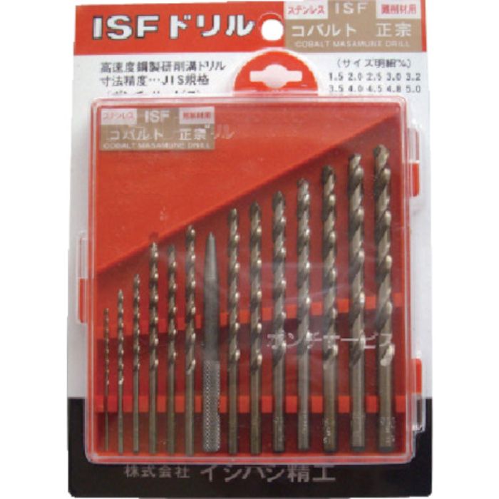 ISF コバルト正宗ドリル 13本組セット(プラケース入り)(Tcode:5002397)