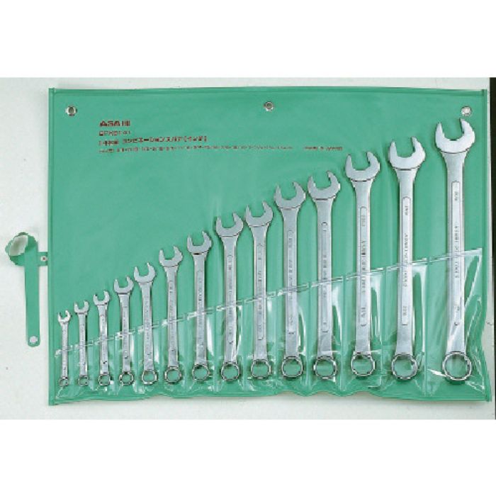 ASH コンビネーションスパナセットインチサイズ 14本組(Tcode:8165083)
