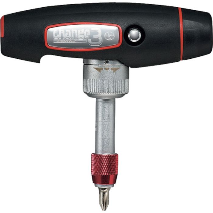 ベストツール BEST 3WAYラチェットドライバー チェンジスリー 赤(Tcode:3633846)