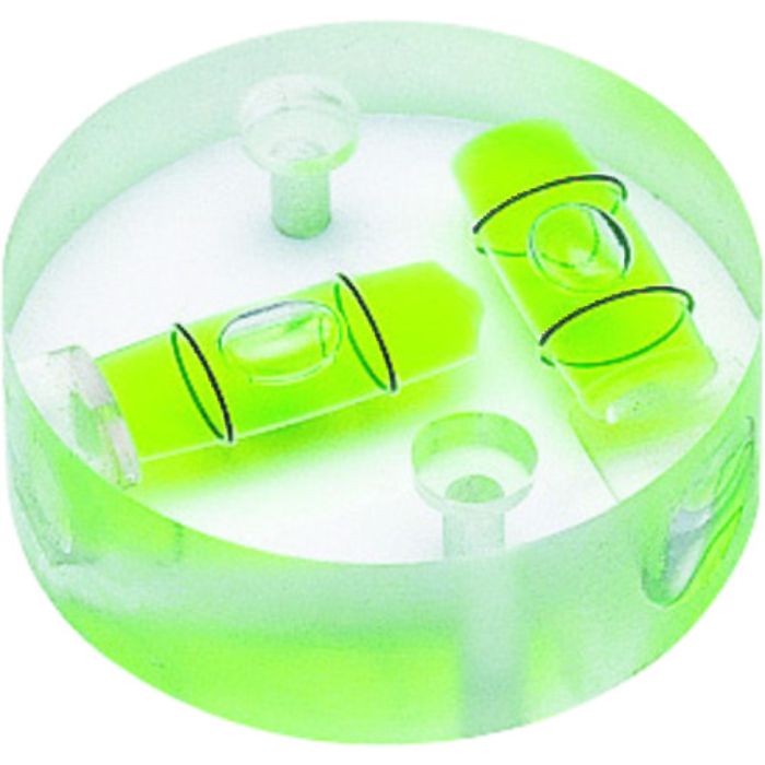 KOD 樹脂製水平器 丸クロス型アイベル(取付穴付) 直径25MM(Tcode:4170016)