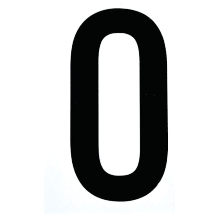 TRUSCO カッティング文字50mm 黒 0(Tcode:2564558)