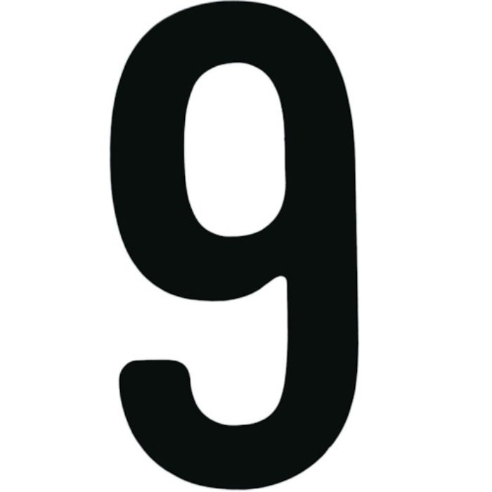 TRUSCO カッティング文字50mm 黒 9(Tcode:2564557)