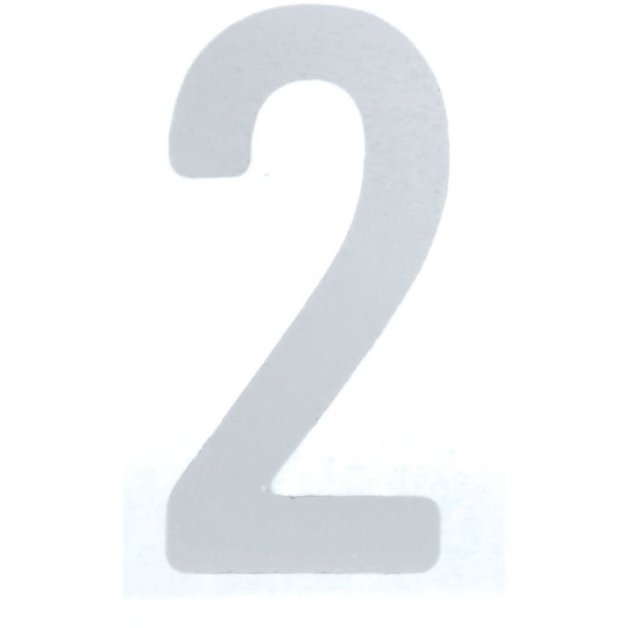 TRUSCO カッティング文字50mm 白 2(Tcode:2564552)