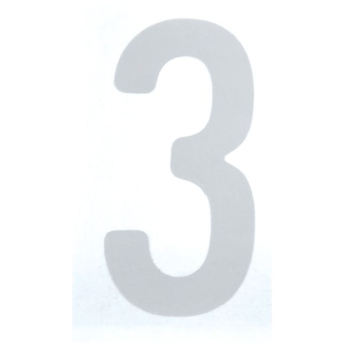 TRUSCO カッティング文字50mm 白 3(Tcode:2564538)