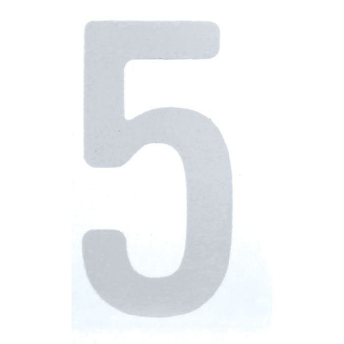 TRUSCO カッティング文字50mm 白 5(Tcode:2564545)