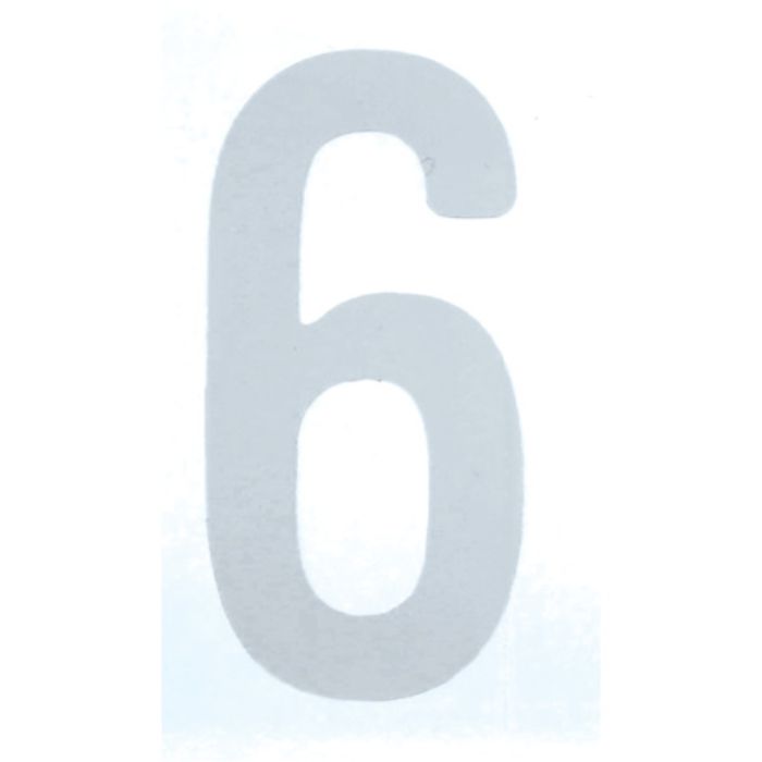 TRUSCO カッティング文字50mm 白 6(Tcode:2564553)