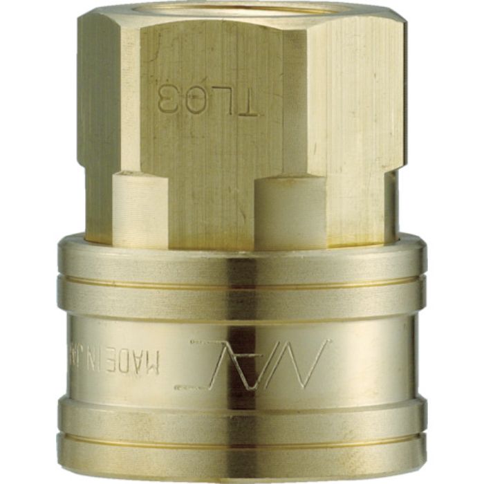 ナック クイックカップリング TL型 真鍮製 オネジ取付用ソケット R1/4(Tcode:3644634)