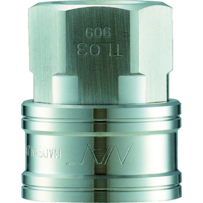 ナック クイックカップリング TL型 ステンレス製 オネジ取付用ソケット R3/8(Tcode:3644791)