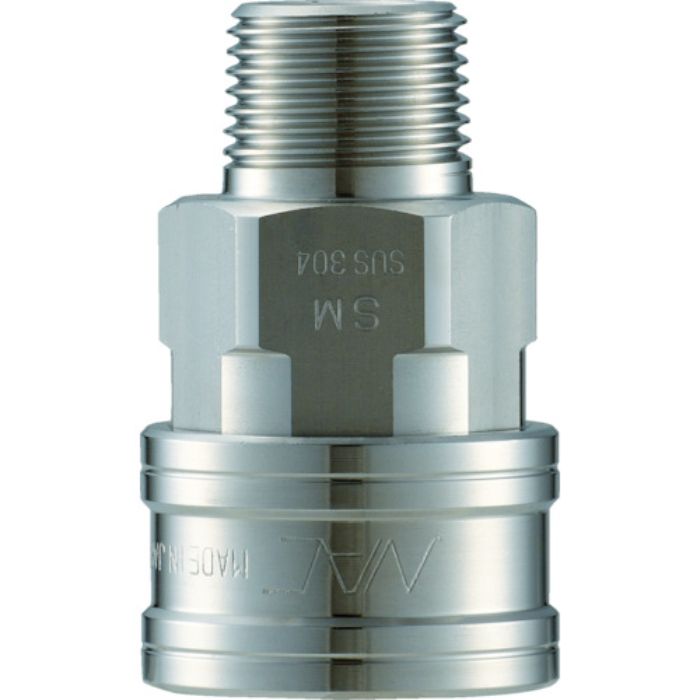 ナック クイックカップリング TL型 ステンレス製 メネジ取付用ソケット Rc1/2(Tcode:3645002)