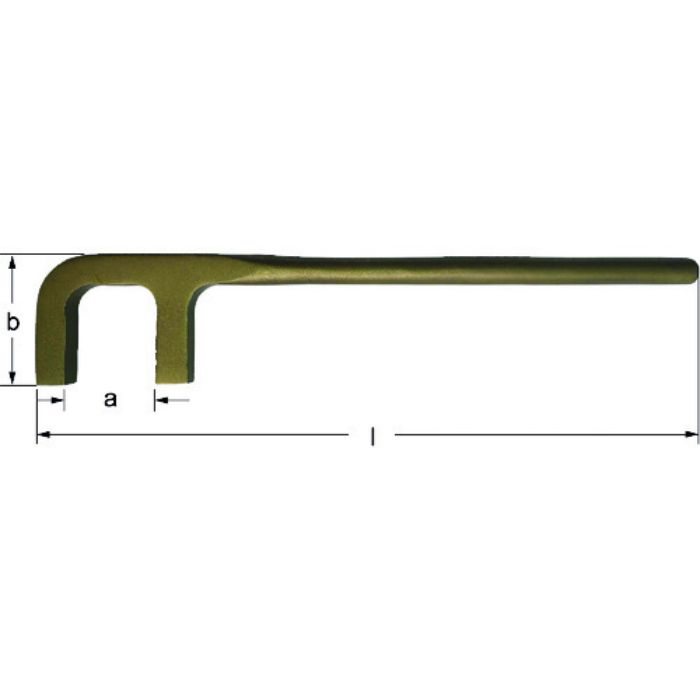 Ampcoスイス 防爆バルブハンドル 防爆バルブウィールレンチ フック角型 開口30mm(Tcode:1026436)