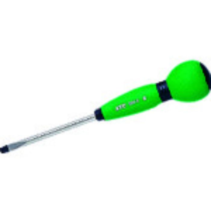 KTC グリップドライバー ソフトラウンドドライバ 刃先5.5マイナス 軸長75mm(Tcode:8070134)