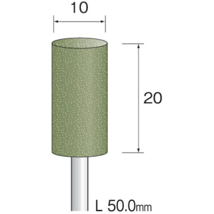 ミニモ 研磨用ゴム砥石 WA ミディアム#320 φ10 (10本入)(Tcode:8526902)