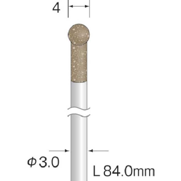 ミニモ ロングシャフトゴム砥石 #180 φ4(Tcode:3540566)