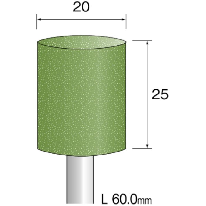 ミニモ 研磨用ゴム砥石 WA ミディアム#400 φ20 (5本入)(Tcode:8526960)