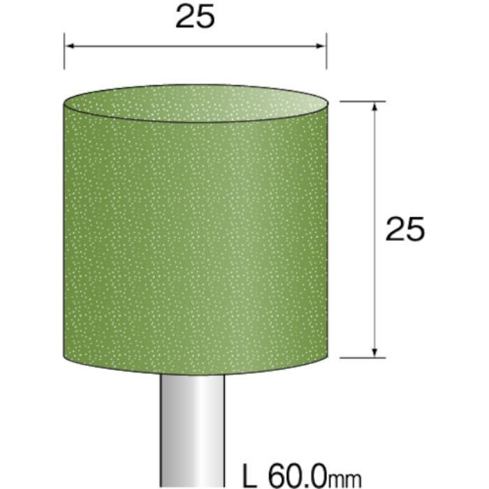 ミニモ 研磨用ゴム砥石 WA ミディアム#220 φ25 (5本入)(Tcode:8526962)