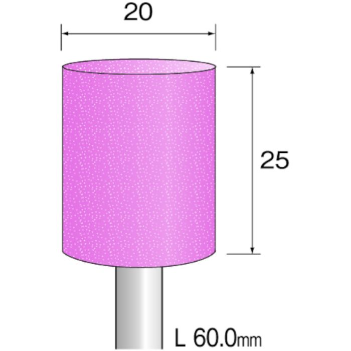 ミニモ 研磨用ゴム砥石 WA ハード#600 φ20 (5本入)(Tcode:8526976)