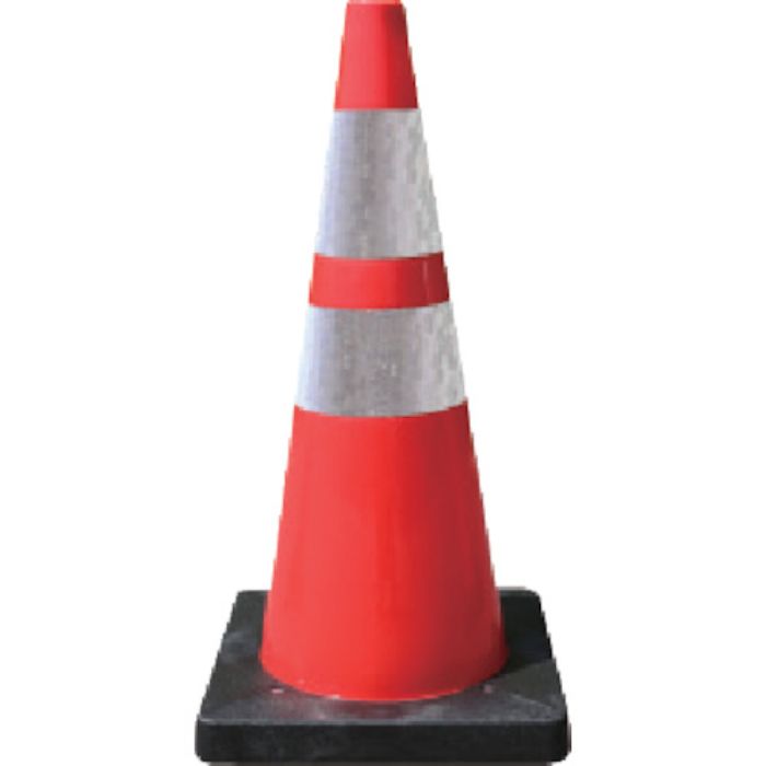 ANZEN 安全コーン Dコーン赤白(プリズム反射)(Tcode:4367159)