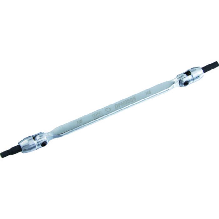 スエカゲ 六角棒レンチ ダブルフレックスヘキサゴンレンチ 5×6mm(Tcode:4391870)