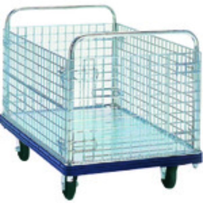 ダンディ スチール台車 ダンディDシリーズ タイプDG カゴ台車 W1200×D750(Tcode:2082485)