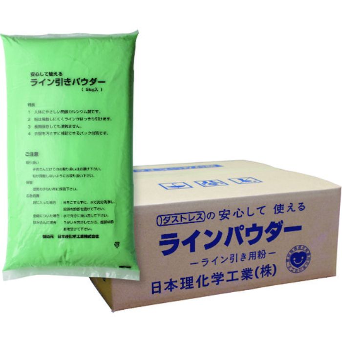 ダストレス ラインパウダー5キロ×4袋 緑(Tcode:1814421)