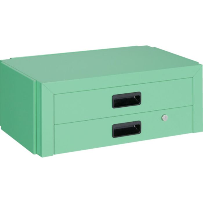 TRUSCO ツールワゴン ドルフィン用引出 2段 600X400 ヤンググリーン(Tcode:4688317)