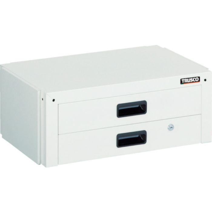 TRUSCO ツールワゴン ドルフィン用引出 2段 750X500 ホワイト(Tcode:4688341)