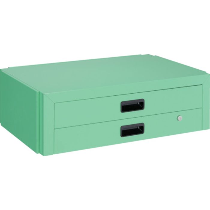 TRUSCO ツールワゴン ドルフィン用引出 2段 750X500 ヤンググリーン(Tcode:4679997)