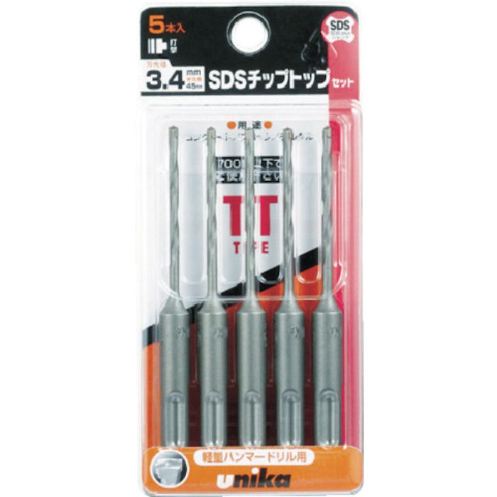 UNIKA チップトップドリルセット 3.5mm 5本セット(Tcode:3794547)