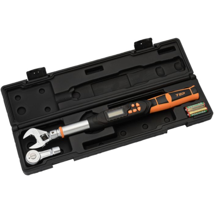 TOP モンキ形/ラチェット形 デジタルトルクレンチセット 調整範囲27〜135N・m(Tcode:7225903)
