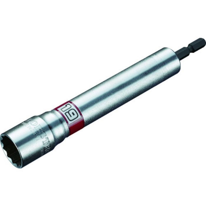 エビ 電ドルソケット“ストロック” ロングソケット 12角 対辺19mm(Tcode:1975931)
