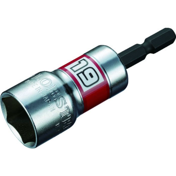 エビ 電ドルソケット“ストロック” ショートソケット 6角 対辺19mm(Tcode:1975961)
