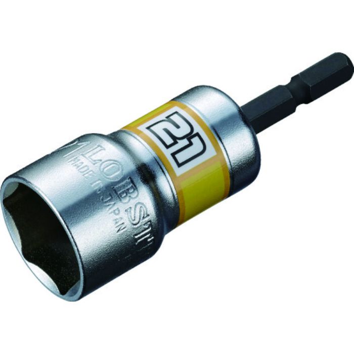 エビ 電ドルソケット“ストロック” ショートソケット 6角 対辺21mm(Tcode:1975922)
