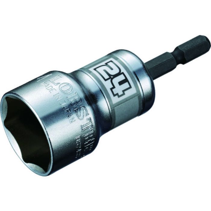 エビ 電ドルソケット“ストロック” ショートソケット 6角 対辺24mm(Tcode:1975924)