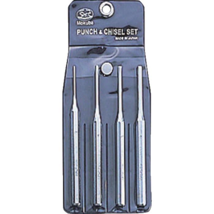 モクバ印 ピンポンチセット 4pcs(3・4・5・6mm)(Tcode:8069947)