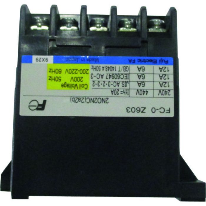 KITO 電気チェーンブロック キトーセレクトED3B形用部品 コンタクター FC-OZ603 200V(Tcode:2248651)