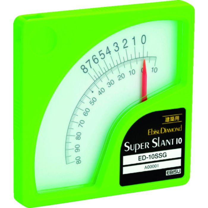 エビスダイヤモンド 勾配計 スーパースラント10 建築用 ED-10SSG 蛍光グリーン(Tcode:4850386)