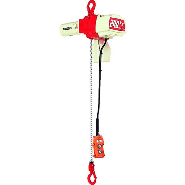 KITO 電気チェーンブロック キトーセレクト 2速形 240kg×3m(Tcode:1760599)
