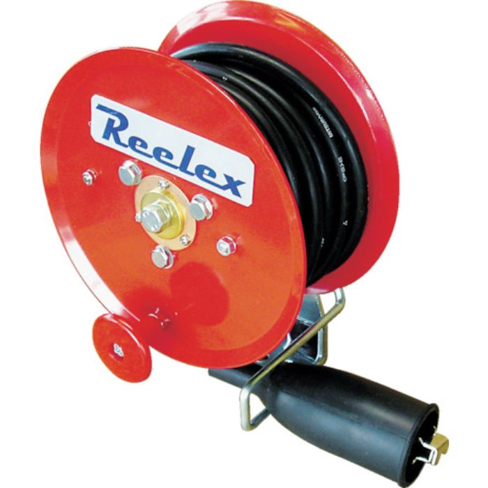 Reelex 手動巻アースリール 5.5SQ×10m 50Aアースクリップ付(Tcode:4812174)