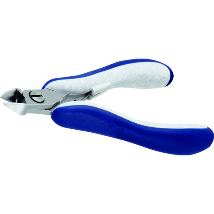 idealtek ESD精密ニッパ 長円形 セミフラッシュ刃 120mm(Tcode:2069655)