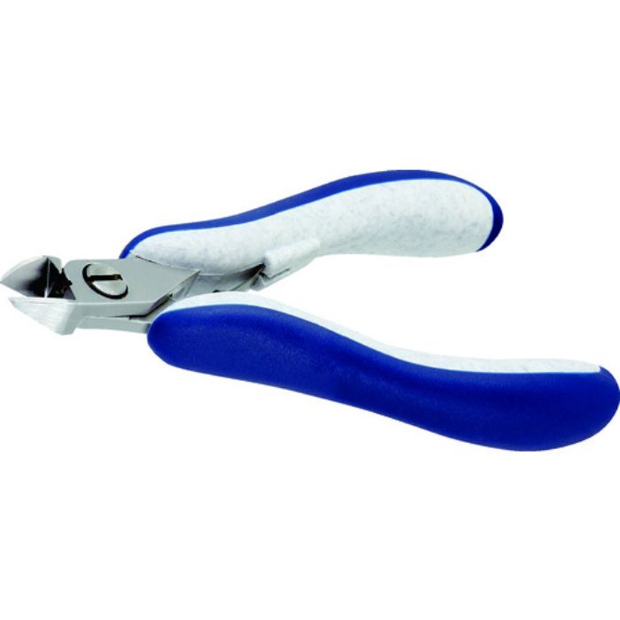 idealtek ESD精密ニッパ 長円形 フラッシュ刃 120mm(Tcode:2069656)