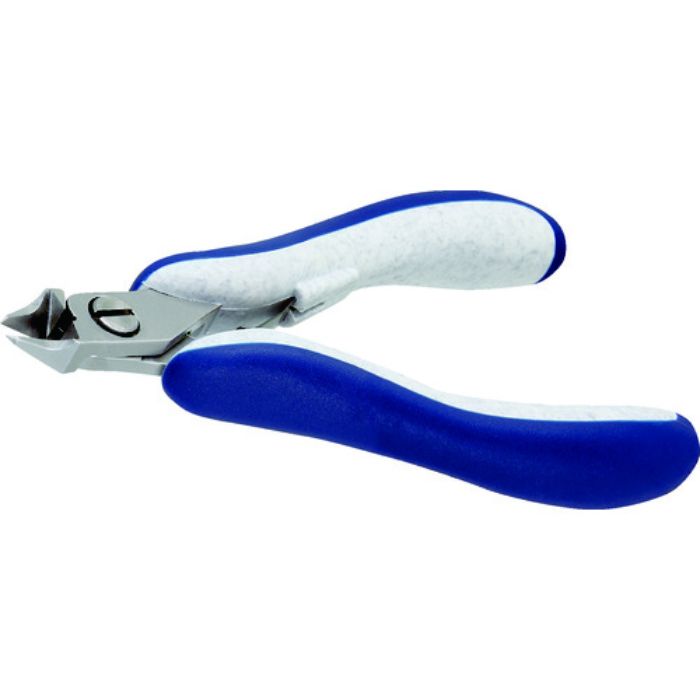 idealtek ESD精密ニッパ 先細リリーブ形 フルフラッシュ刃 120mm(Tcode:2069673)