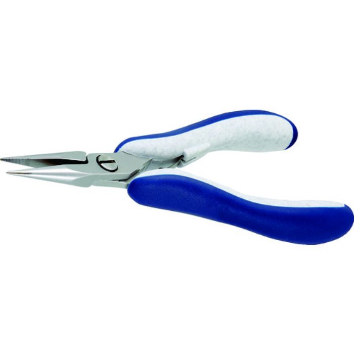 idealtek ESD精密プライヤー 半丸 ロング 140mm ギザ付(Tcode:2070845)