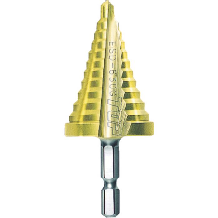 TOP 電動ドリル用ステップドリル 9段 4〜12mm ゴールドタイプ(Tcode:3970795)