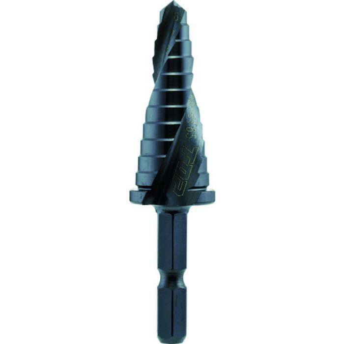 TOP 電動ドリル用六角シャンクスパイラルステップドリル 11段 穴あけ寸法Φ6〜16(Tcode:3970841)